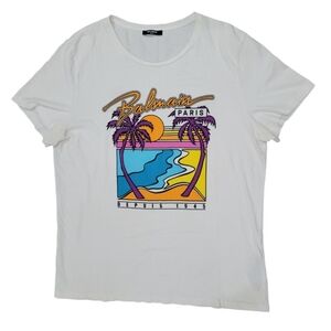 Balmain Paris Men's White T-Shirt - Size XXL